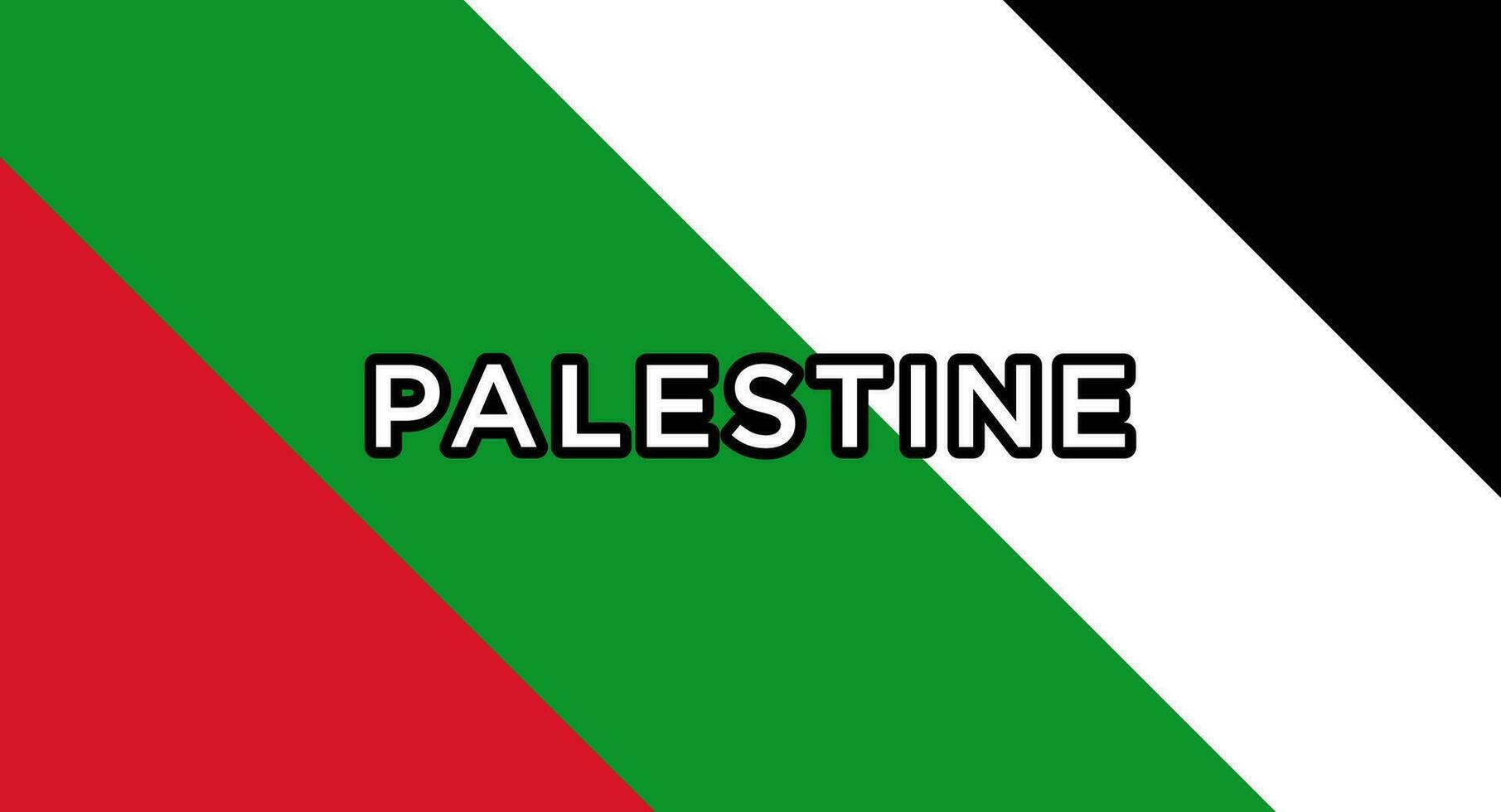 Free Palestine design with Palestinian flag. Design elements, posters, banners vector