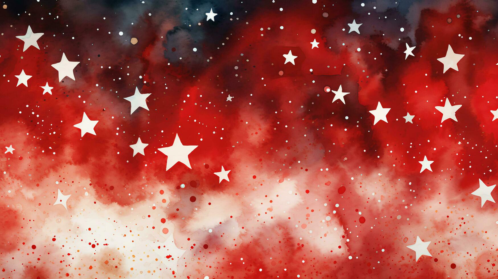 AI-Generated Abstract American flag red and blue with stars for Independence Day photo