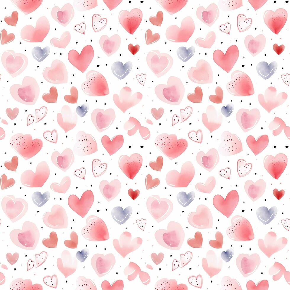 corazones mano dibujo linda antecedentes sin costura modelo foto