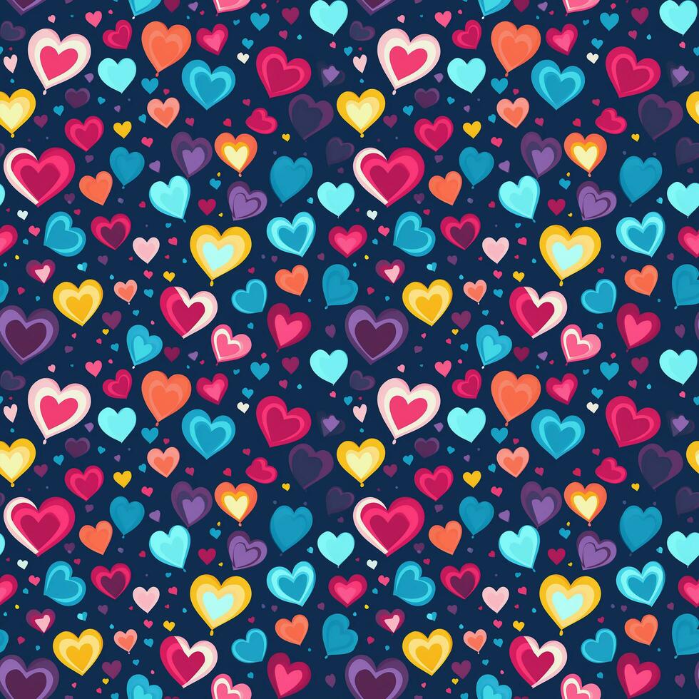 corazones mano dibujo linda antecedentes sin costura modelo foto