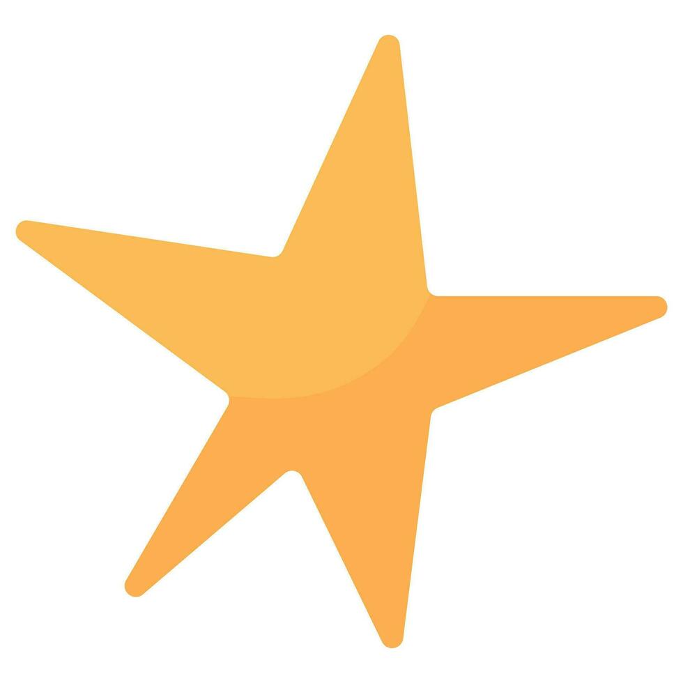 Hand-Drawn Star Element. Vector Icon