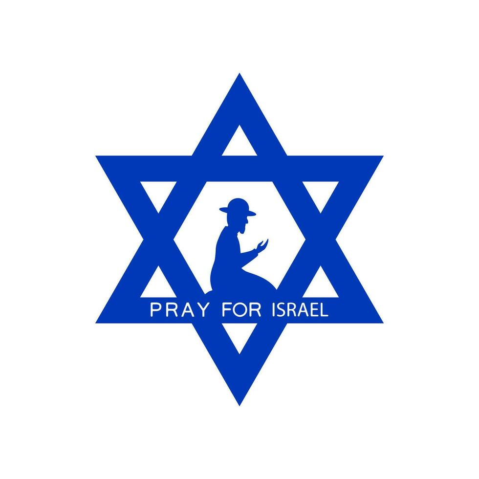 Pray for Israel. vector