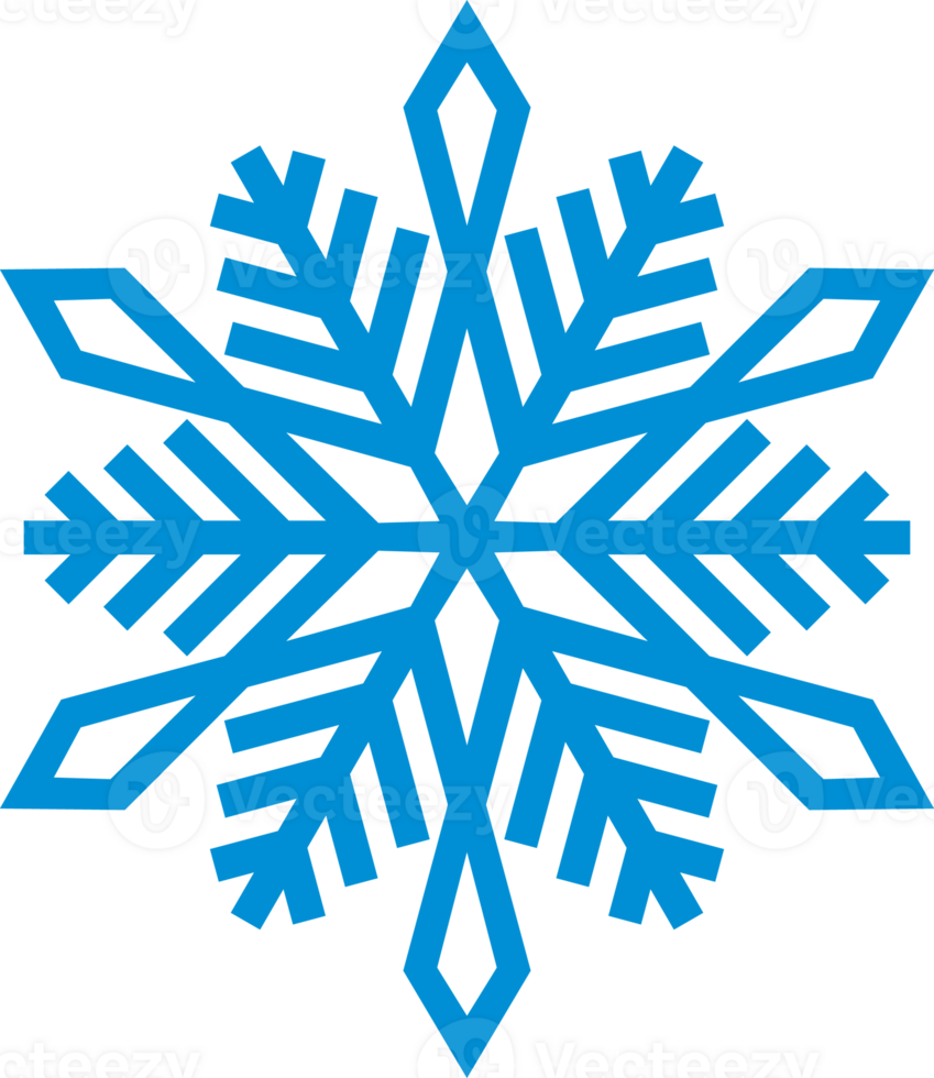 Snowflake Icon PNG Illustration