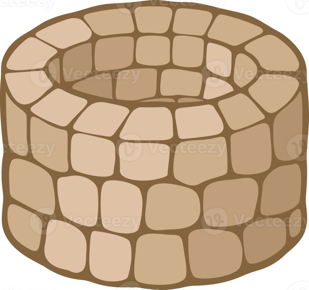 Old Stone Draw Well PNG Illustration