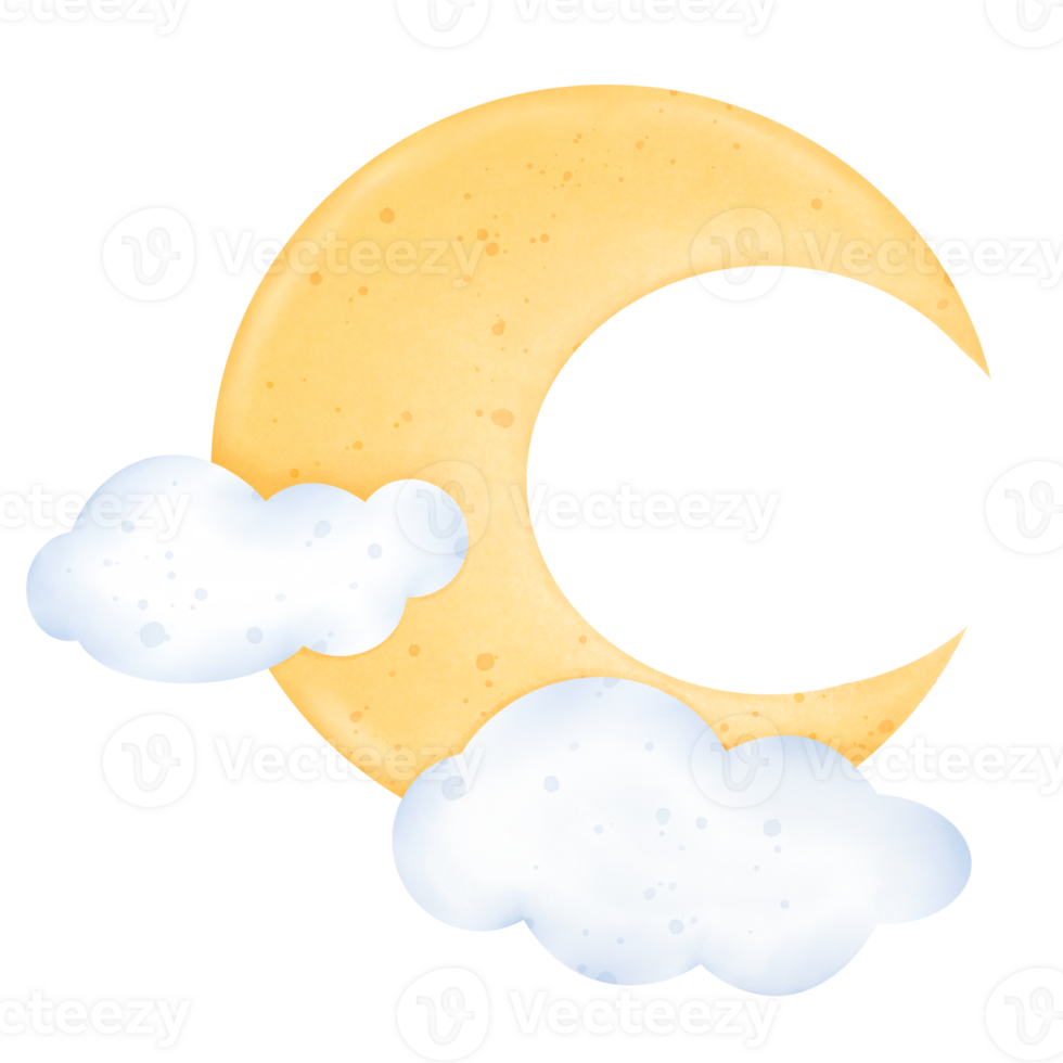Moon and clouds png