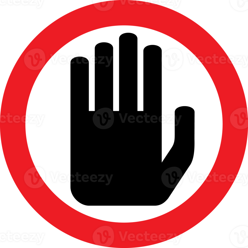 Stop Sign PNG Illustration