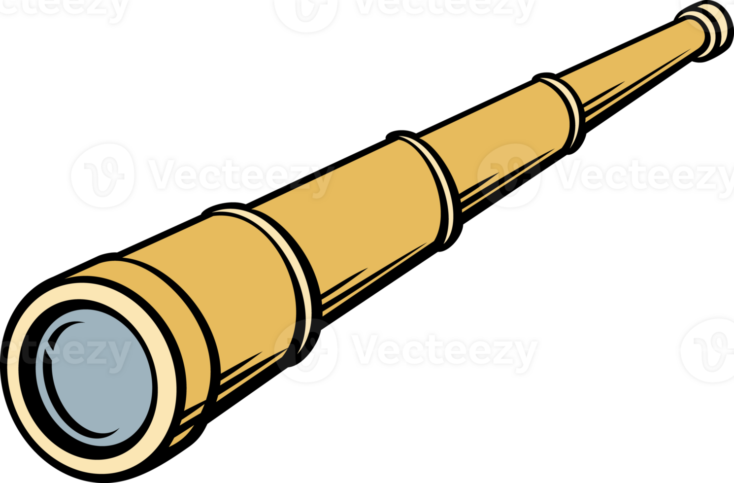 Spyglass PNG Illustration