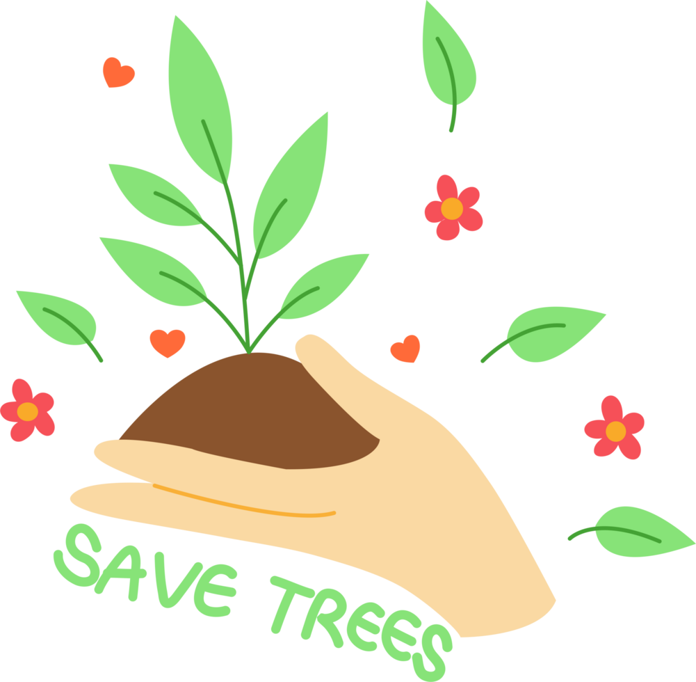 save trees for earth png