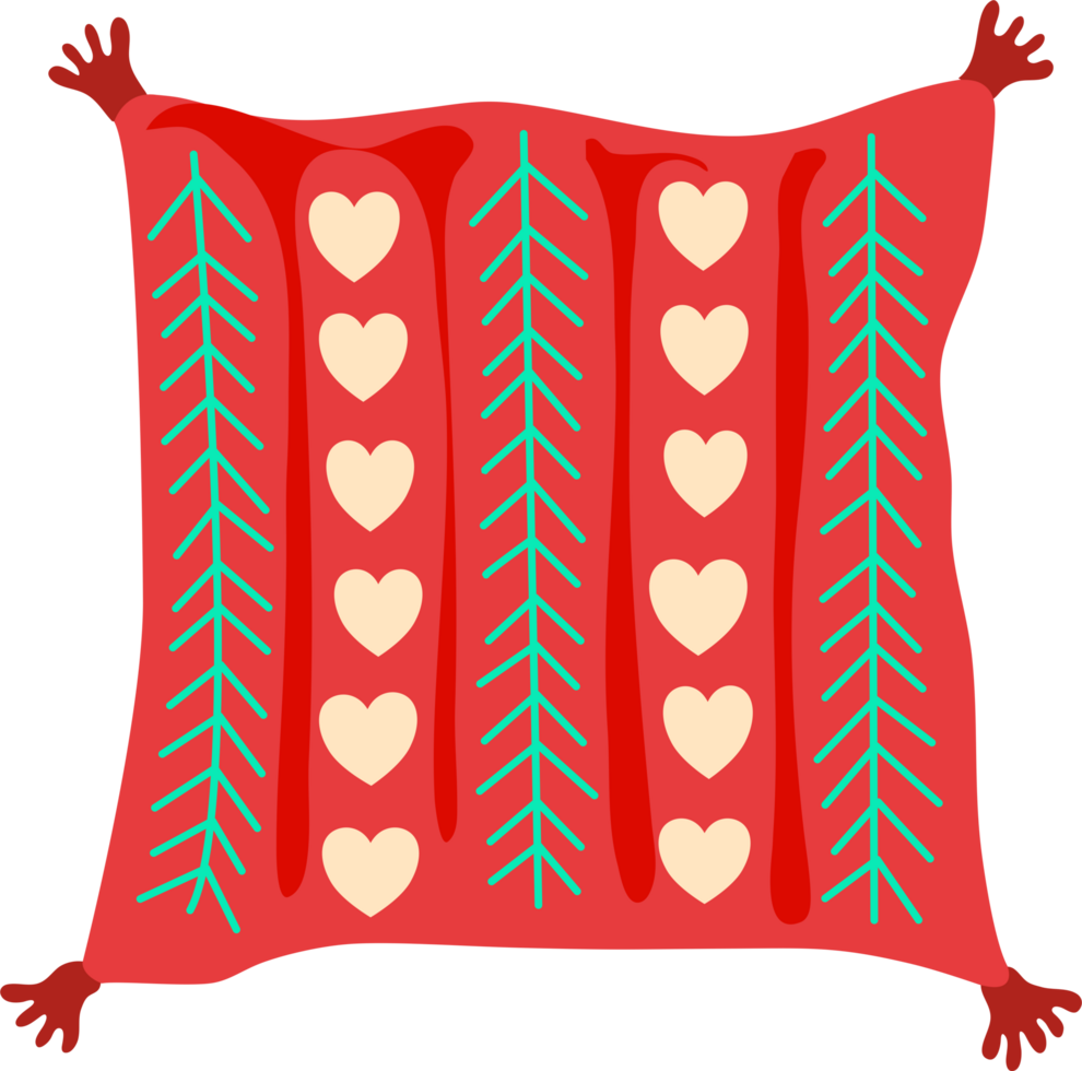 cute winter pillow png