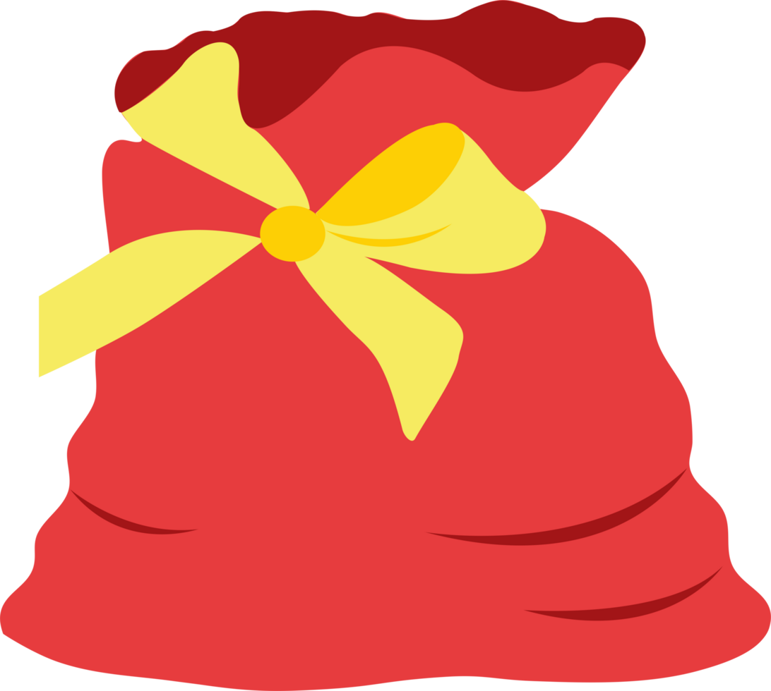 santa claus gift bag png