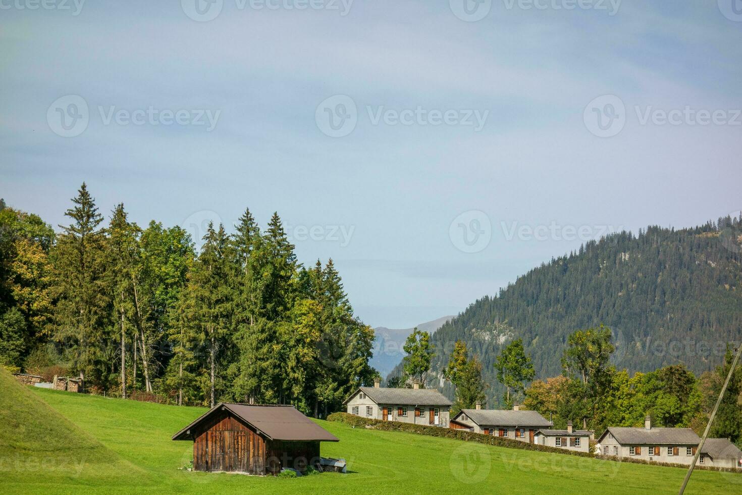 otoño hora en Suiza foto