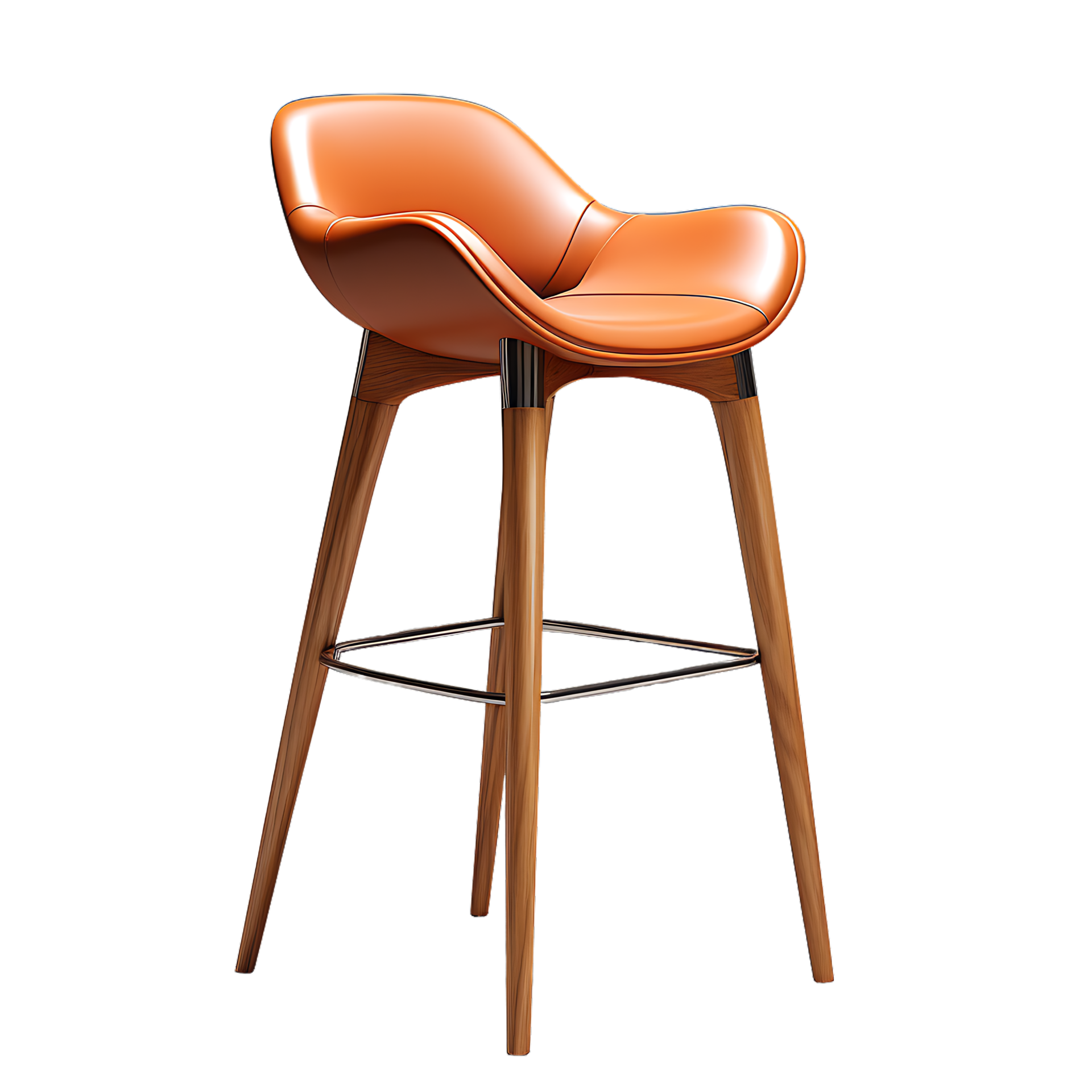 3D Bar Stool Chair, ai generative 32333612 PNG