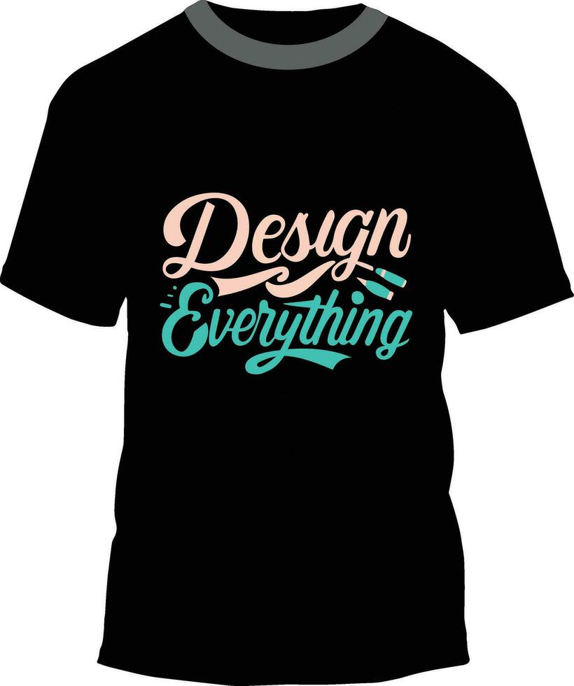 diseño de camiseta de tipografía vector