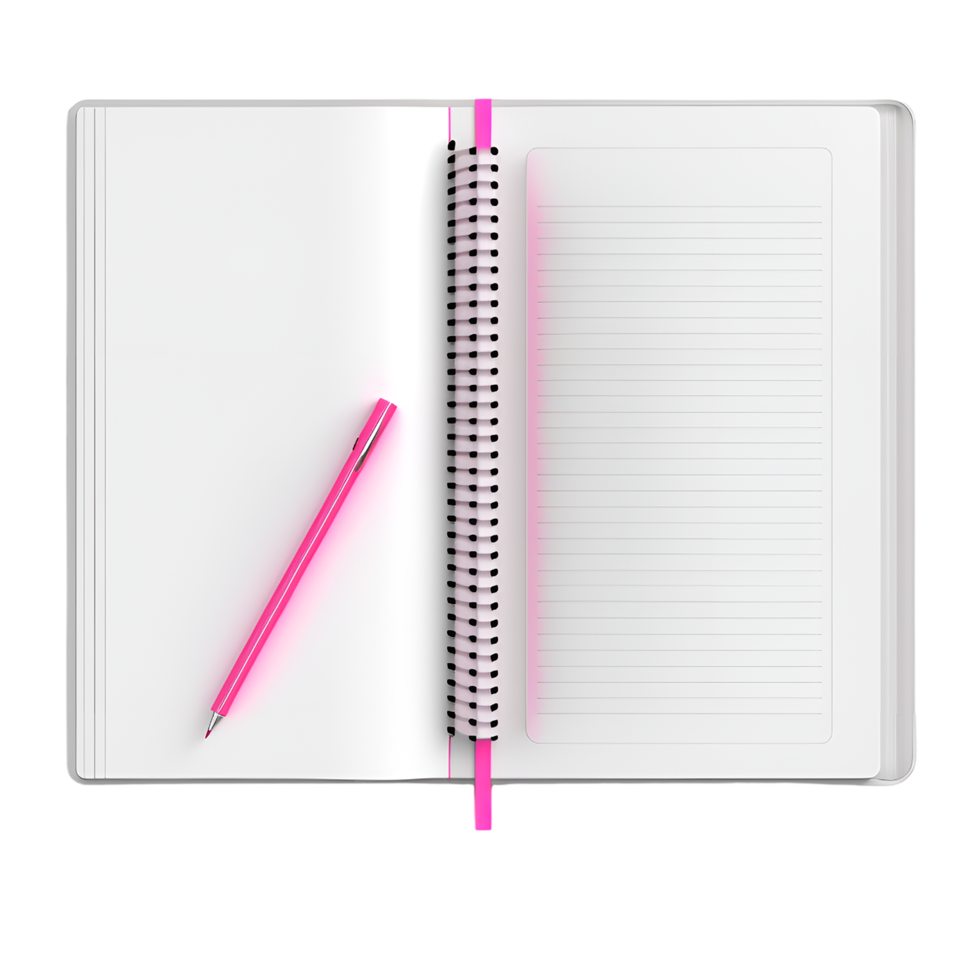 Pink Notebook, Pensils And Decorative AI Generative 32335072 PNG
