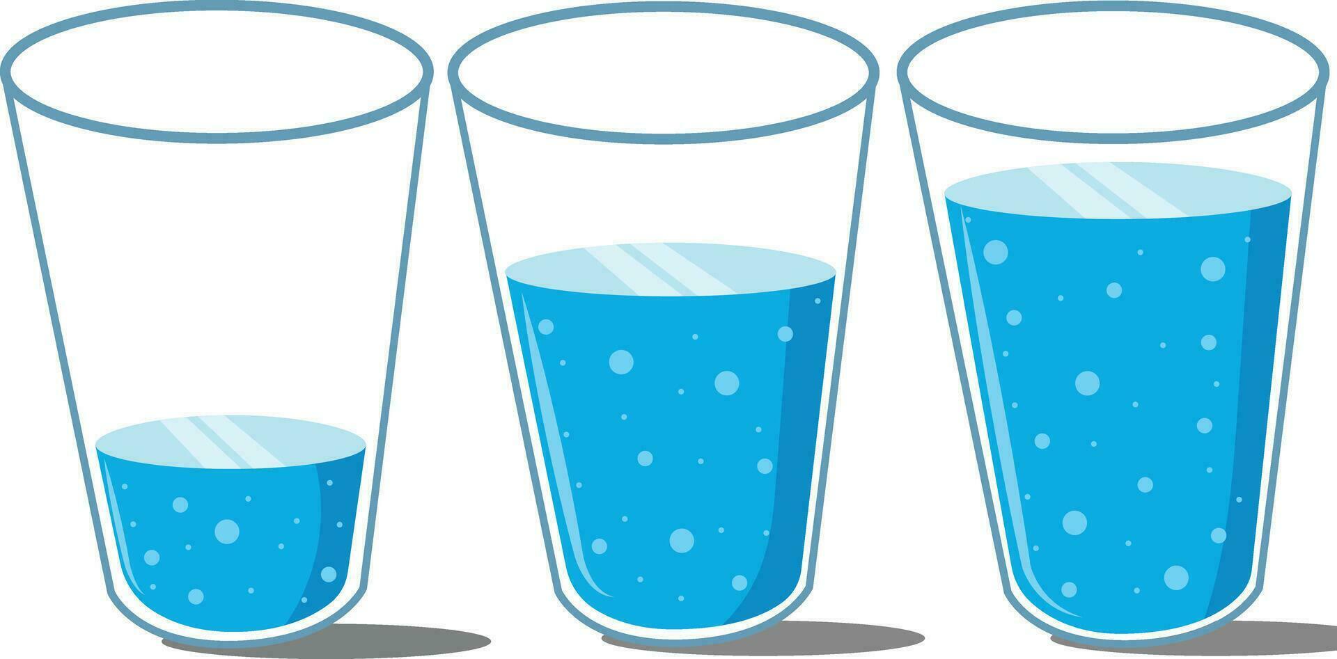 Vector Water Glasses Illustration