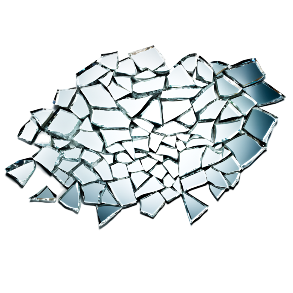 Broken mirror effect AI Generative 32335248 PNG