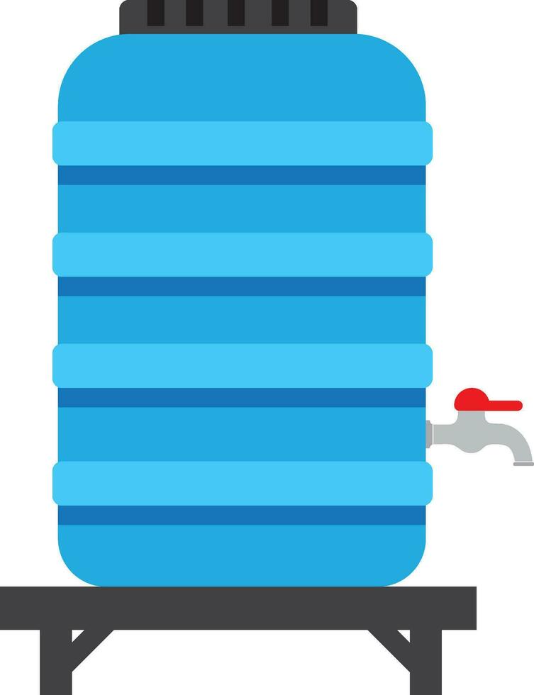 Water tank vector. tap. wallpaper. free space for text. vector