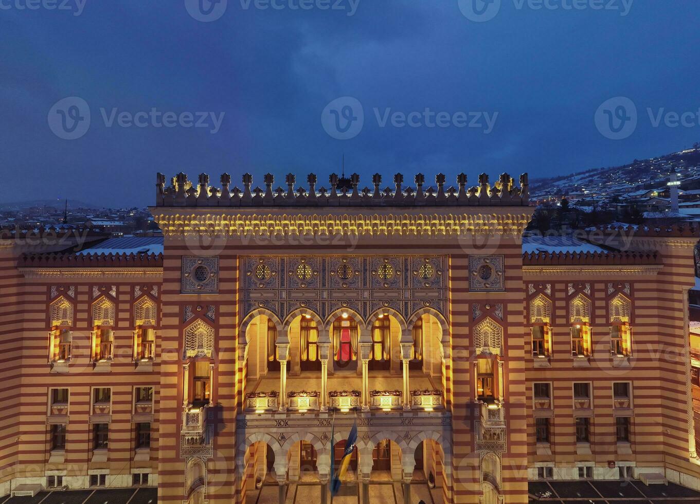 Aerial view of Sarajevo, Bosnia and Herzegovina photo