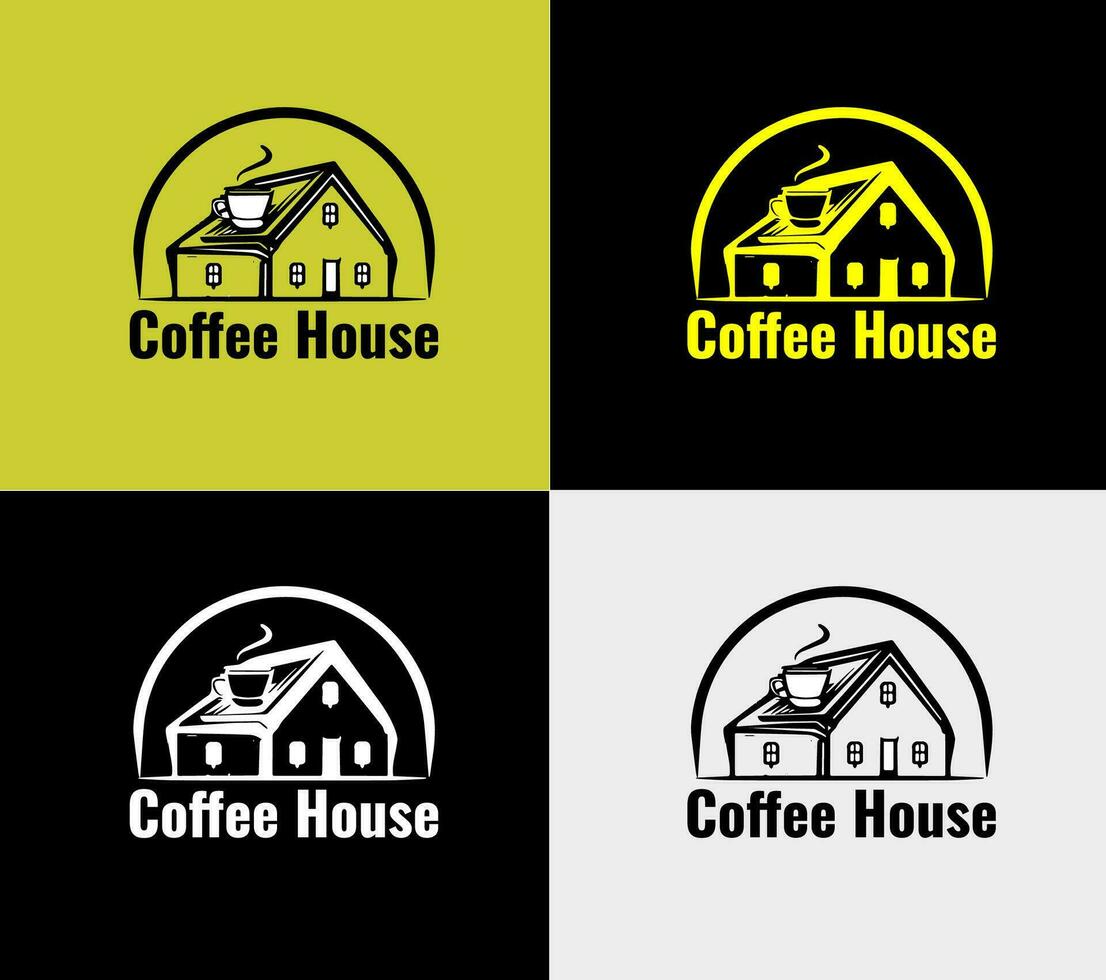 café empresa logo, elementos color variación resumen icono. moderno logotipo, negocio modelo. vector