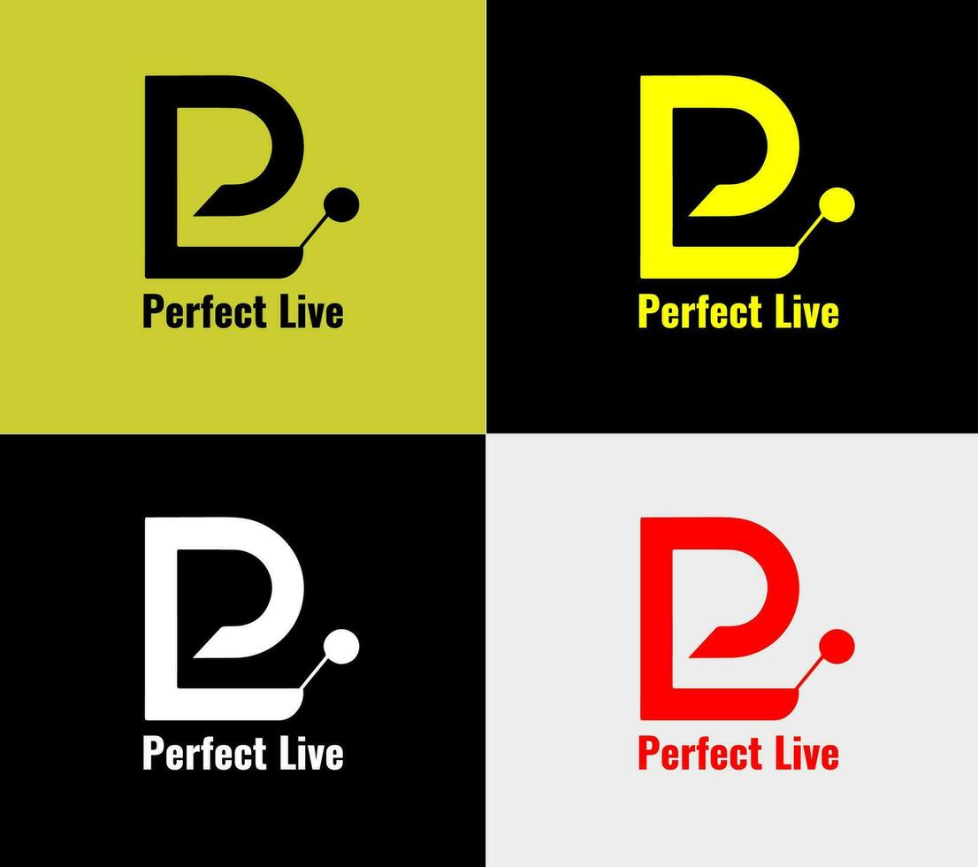 perfect live Company logo, elements color variation abstract icon. Modern logotype, business template. vector