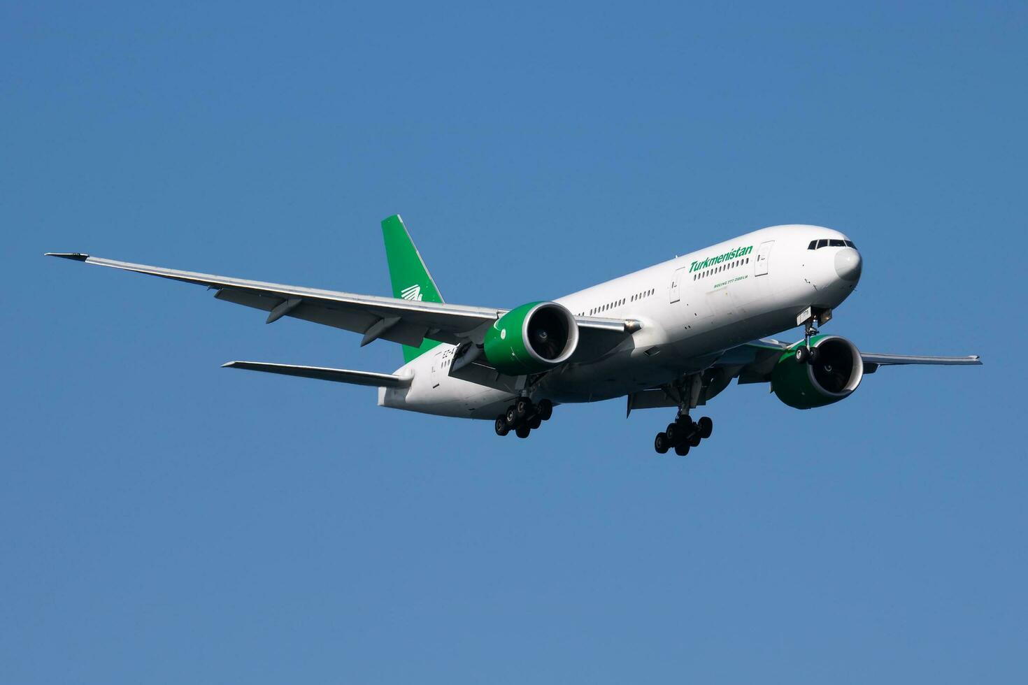 Turkmenistan Airlines Boeing 777-200 EZ-A779 passenger plane