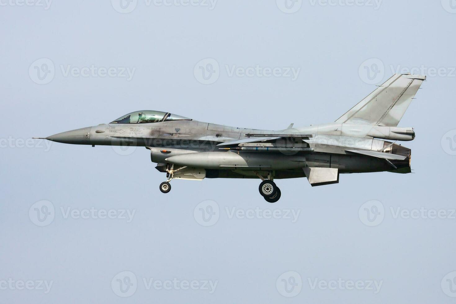 Military fighter jet plane at air base. Airport and airfield. Air force flight operation. Aviation and aircraft. Air defense. Military industry. Fly and flying. photo