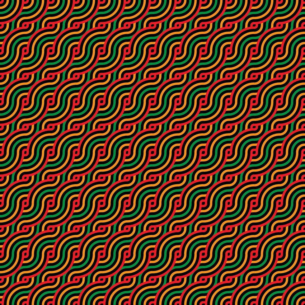 Seamless graphic abstract pattern background. 60th and 70th style. vector