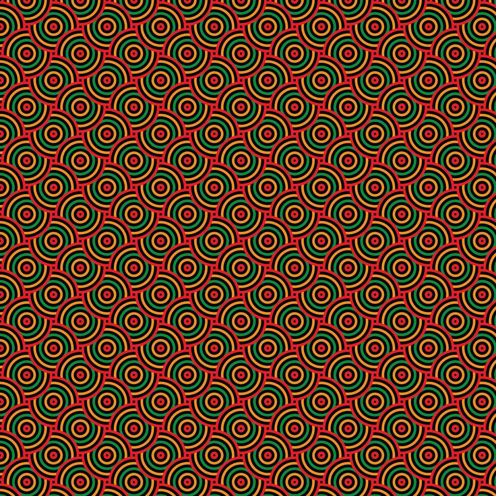 Seamless graphic abstract pattern background. 60th and 70th style. vector