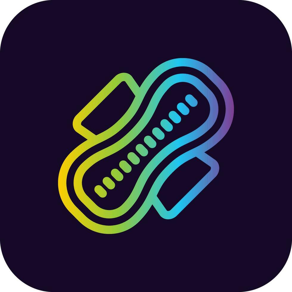 Sanitary Napkin Creative Icon Design vector