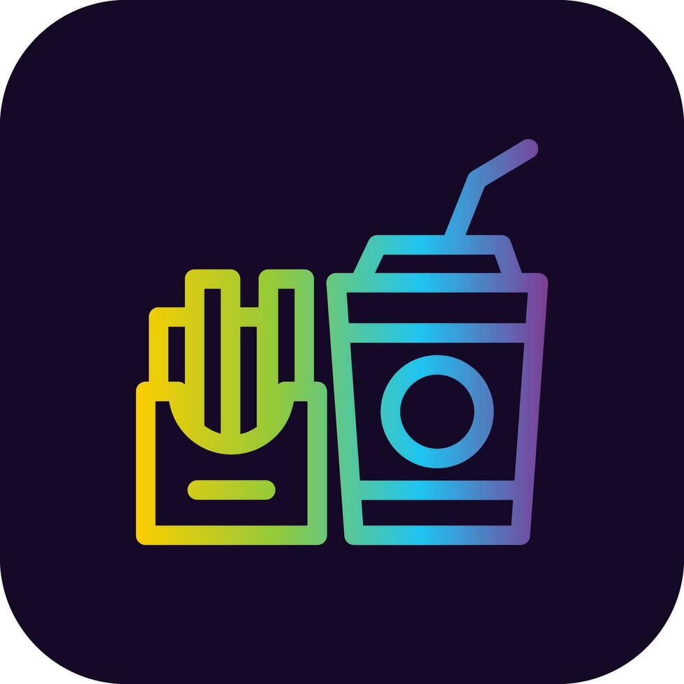 Fast Food Creative Icon Design vector