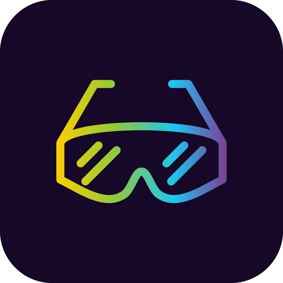Lab Glasses Creative Icon Design vector