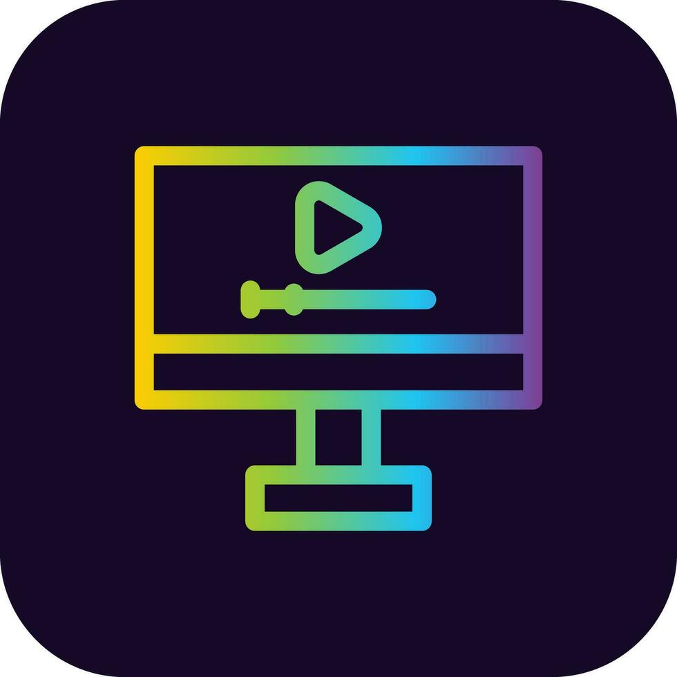 Video Creative Icon Design vector