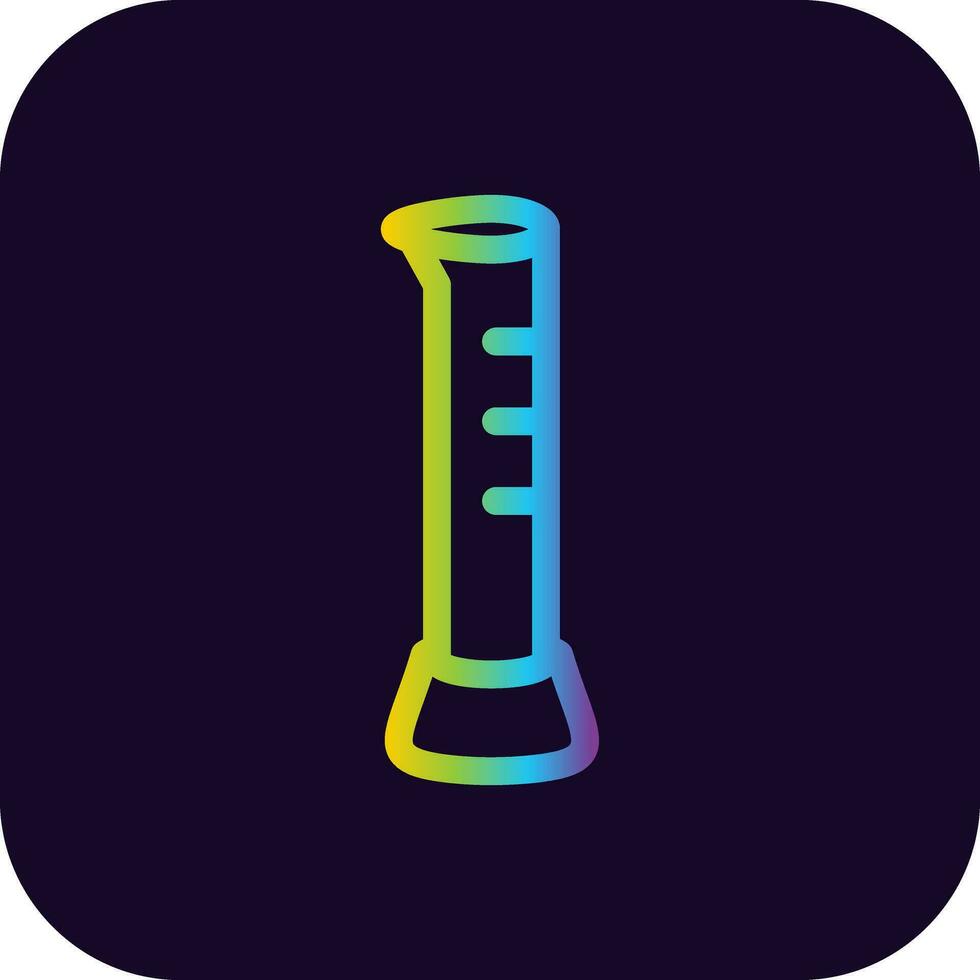 Graduated Cylinder Creative Icon Design vector