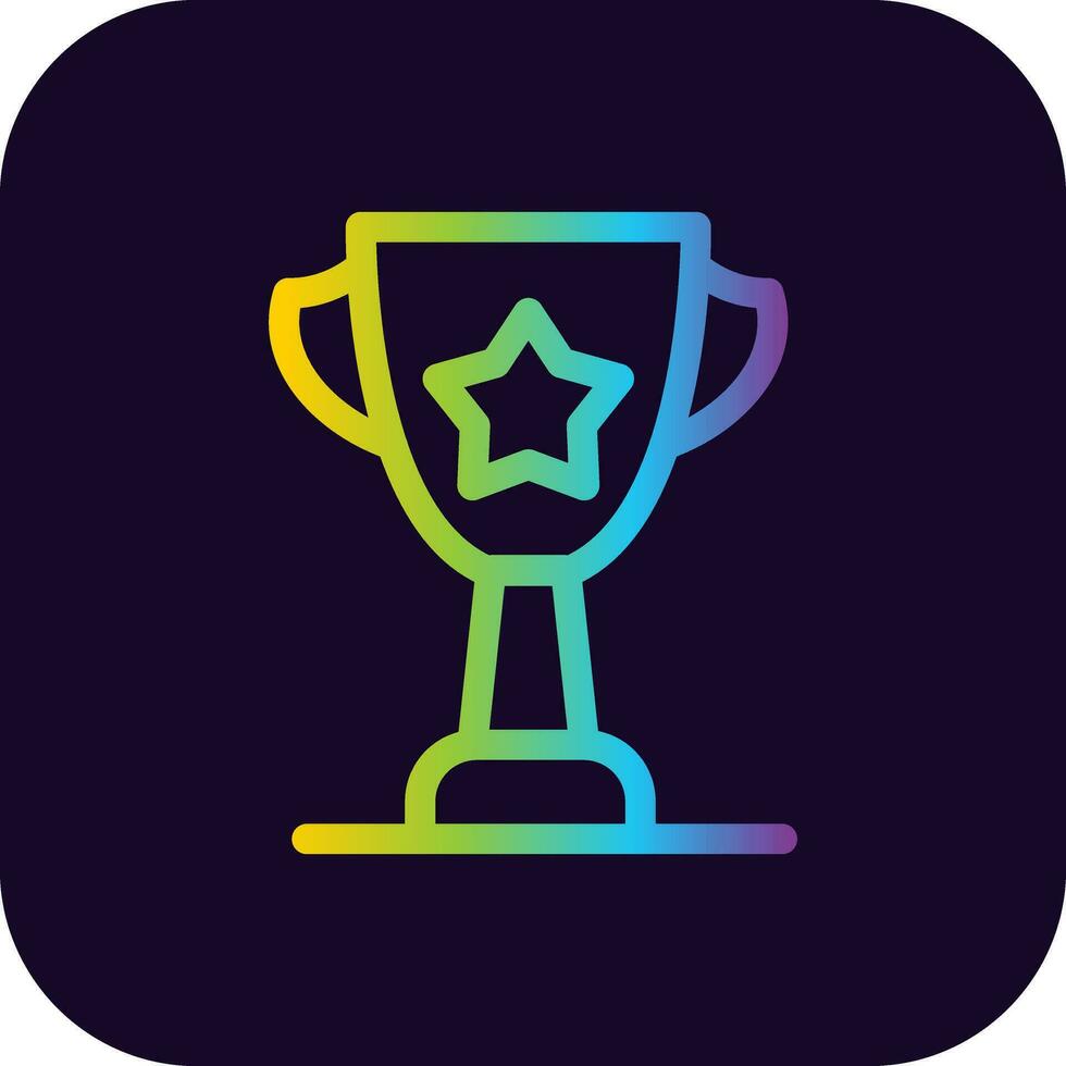 Trophy Creative Icon Design vector