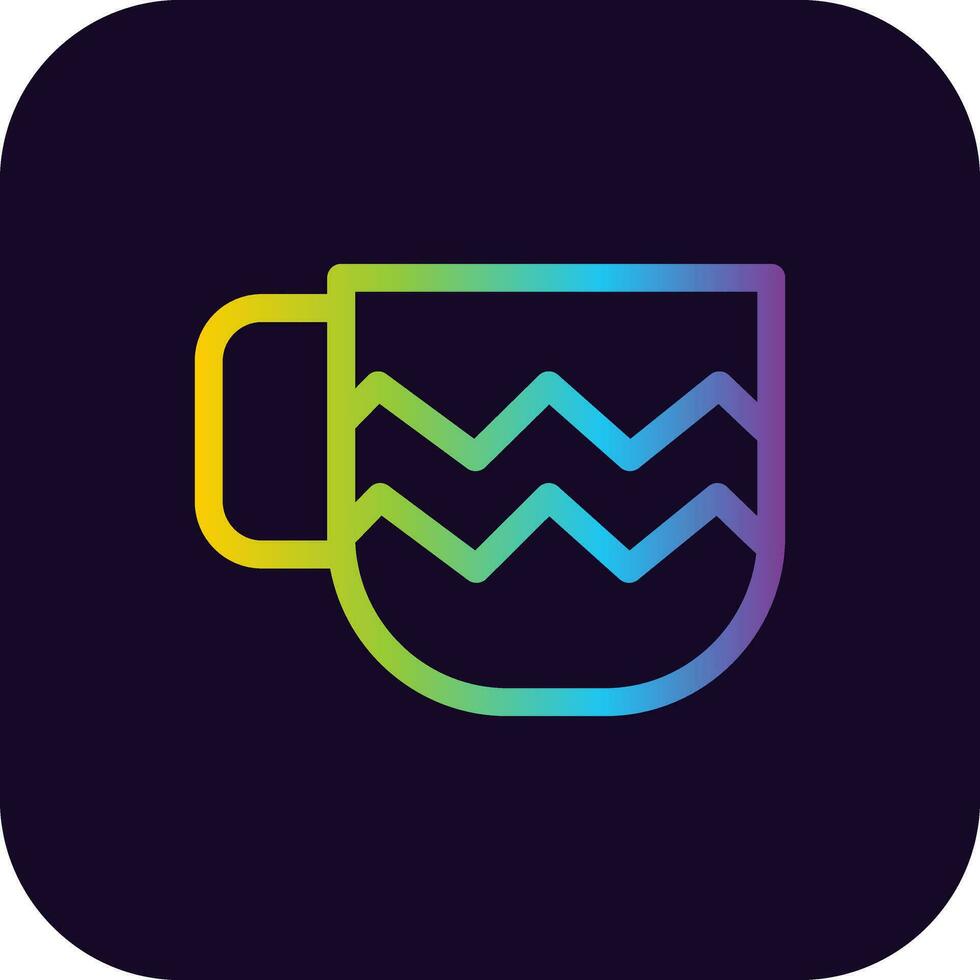 taza de diseño de icono creativo vector