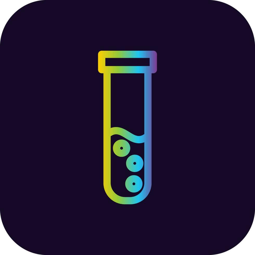 Test Tube Creative Icon Design vector