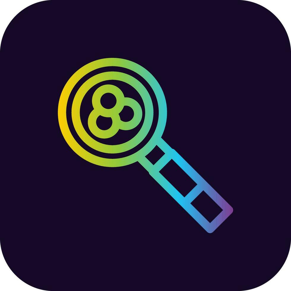 Magnifying Glass Creative Icon Design vector