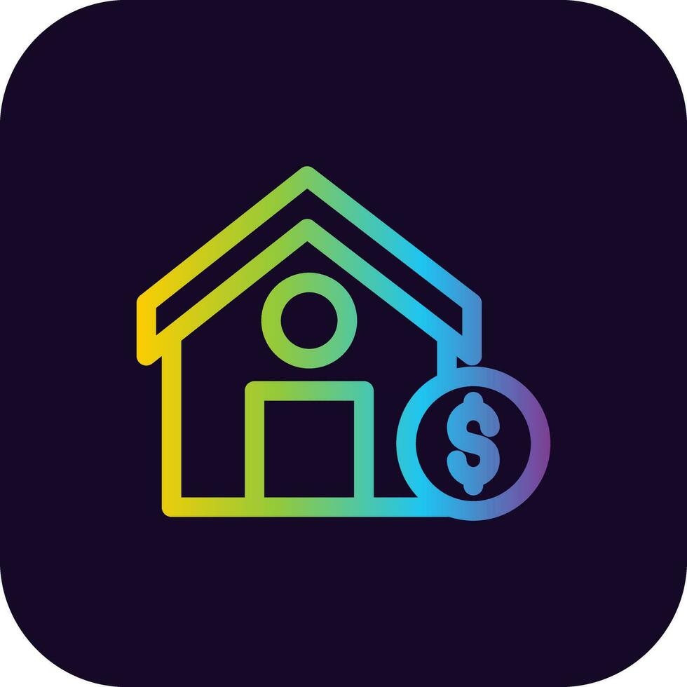 House Sale Creative Icon Design vector
