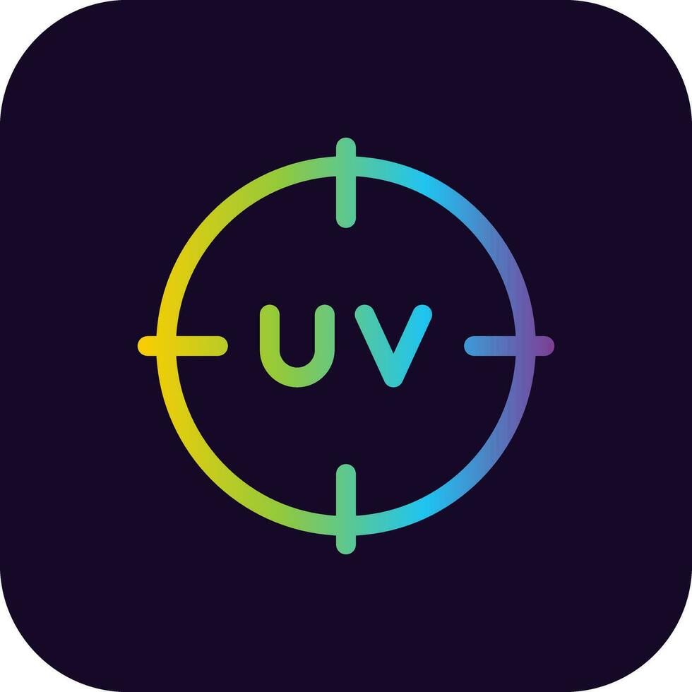 Uv Creative Icon Design vector