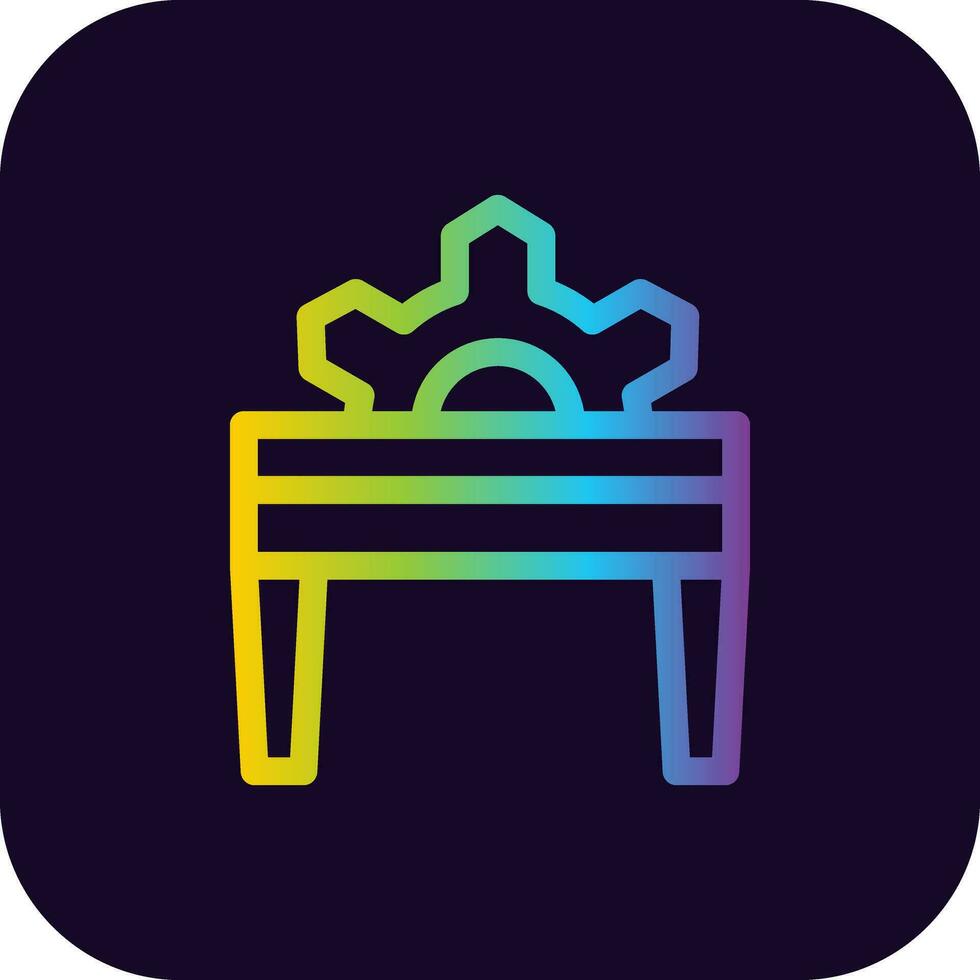 Table Saw Creative Icon Design vector