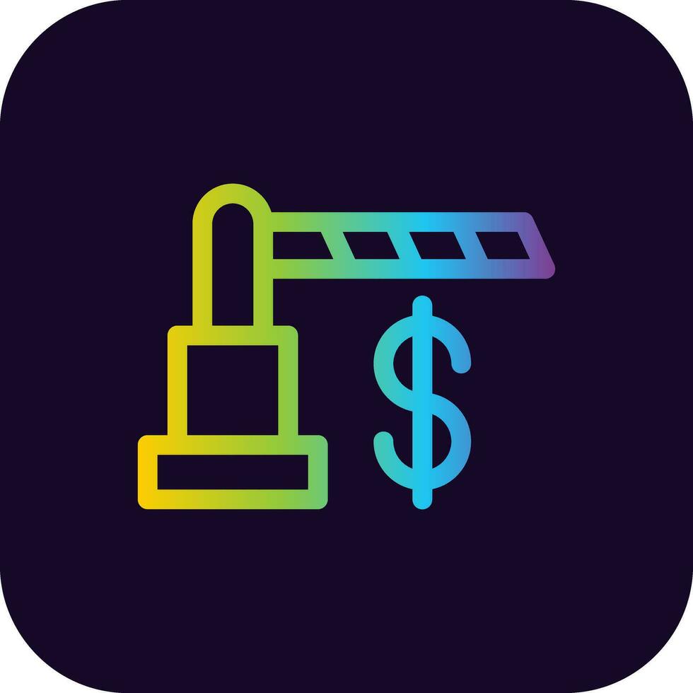 Toll Road Creative Icon Design vector