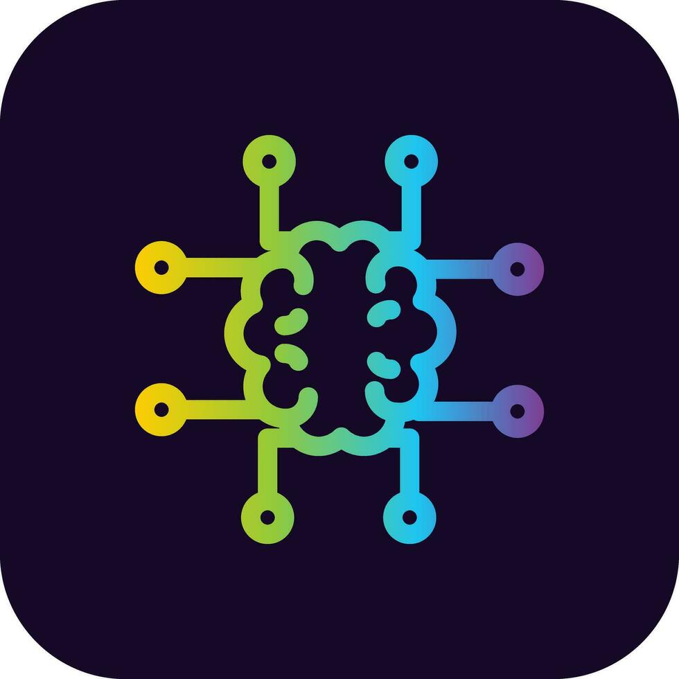 Neuroimaging Creative Icon Design vector