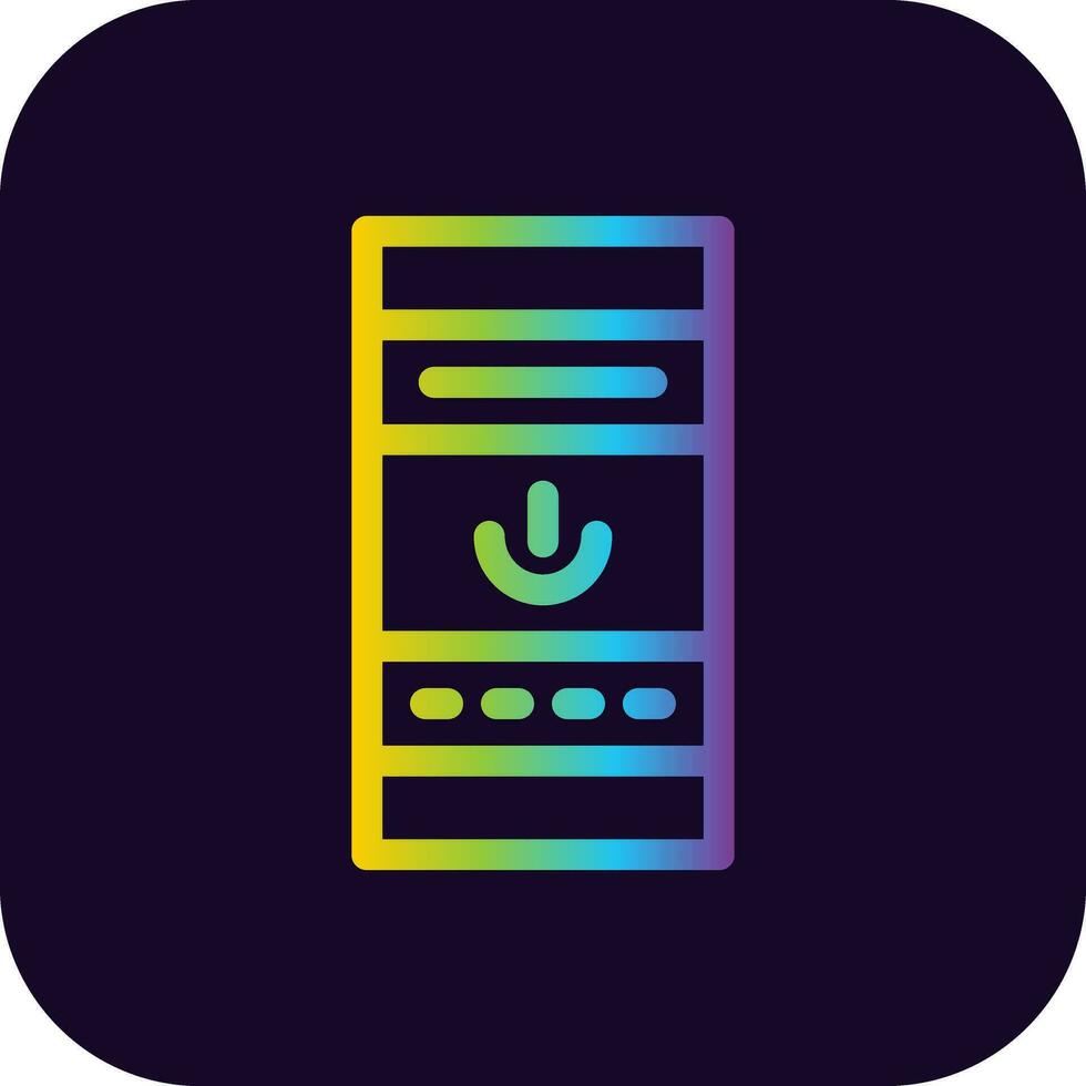 Desktop PC Creative Icon Design vector