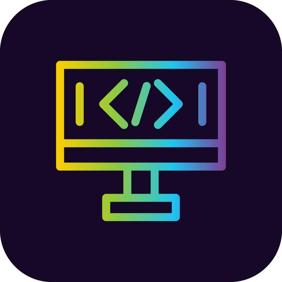 Coding Creative Icon Design vector