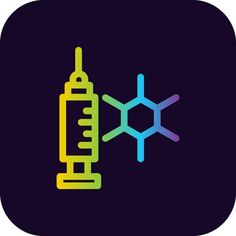 Hormonal Therapy Creative Icon Design vector