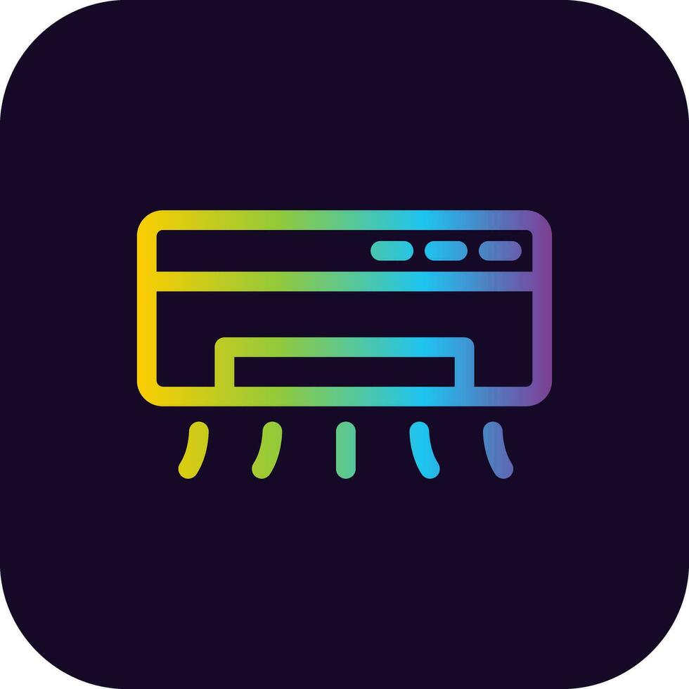 Air Conditioner Creative Icon Design vector