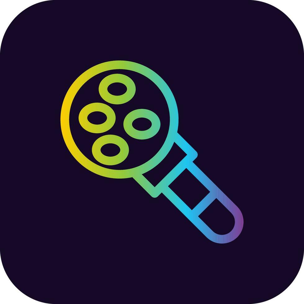 Magnifying Glass Creative Icon Design vector