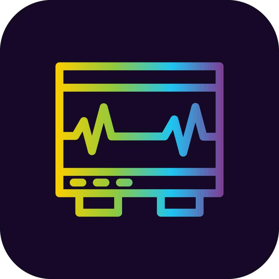 Electrocardiogram Creative Icon Design vector