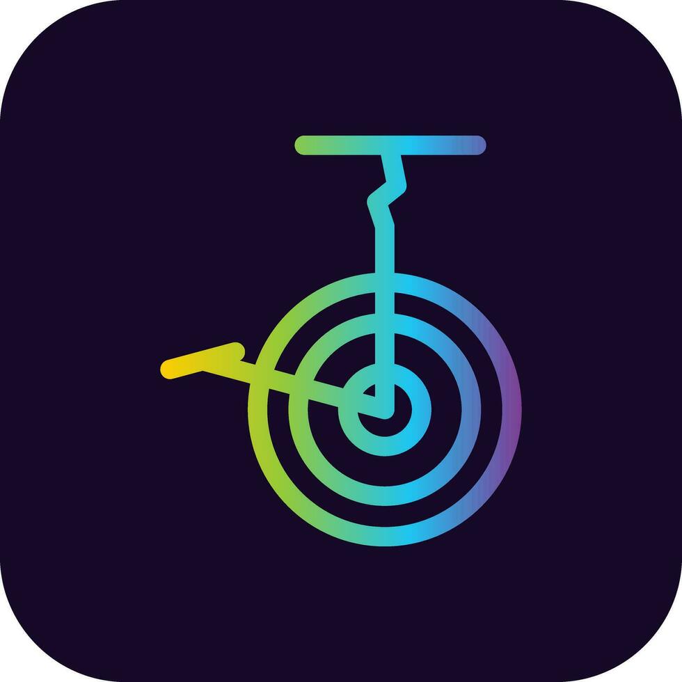 diseño de icono creativo de bicicleta de circo vector