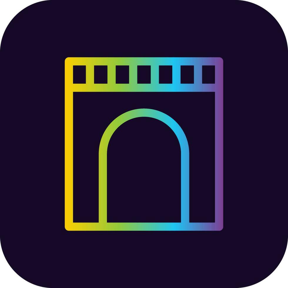 Tunnel Creative Icon Design vector